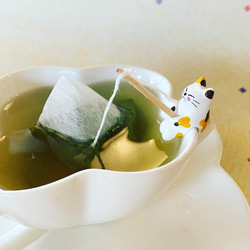お茶屋さんの看板ねこみたらしちゃんの近江茶ティーバッグプチギフト 1枚目の画像