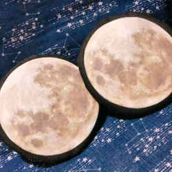 満月の夜 コースター3枚セット 2枚目の画像