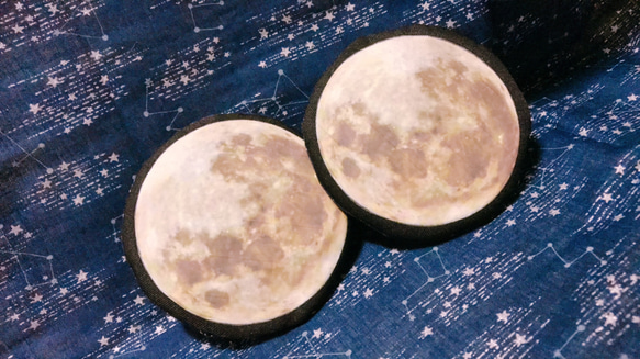 満月の夜 コースター3枚セット 2枚目の画像