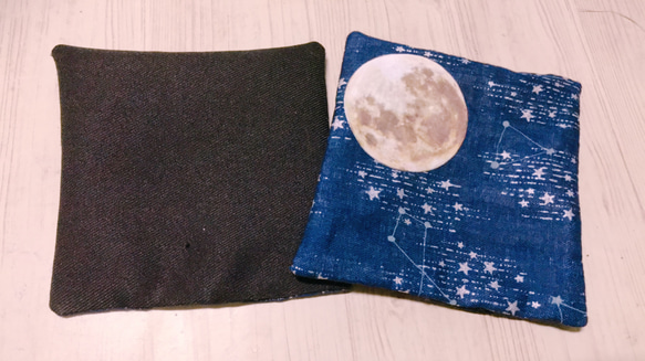 満月と星空 コースター3枚セット 4枚目の画像