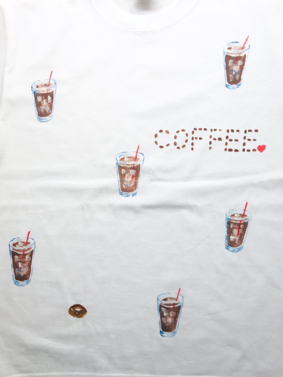 sale！1枚のみです！メンズMサイズ Ｉ  LOVE  COFFEE  ティーシャツTシャツ アイスコーヒー 2枚目の画像