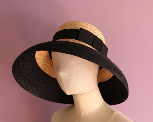 ミリナリーミノ カサブランカ 麦わら帽子 millinery mino