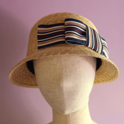 こつばの麦わら帽子 Marie Stripe マリーストライプ 1枚目の画像