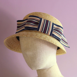 こつばの麦わら帽子 Marie Stripe マリーストライプ 2枚目の画像