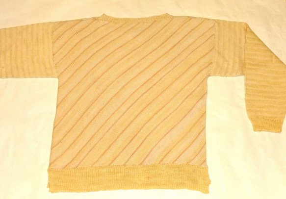 斜め編みセーター 2枚目の画像