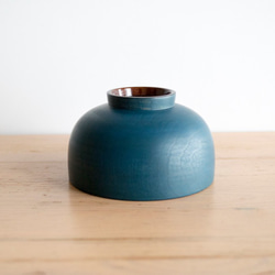 爸爸沒有Urushi。漆器木製湯碗彩色漆器“藍色” 第2張的照片