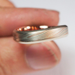 K金  木目金  戒指 木紋金  (一對價) ( 925銀 / 14K玫瑰金 / 14K白K金) 第6張的照片