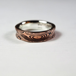 Karat gold mokume gane wedding ring 21 4枚目の画像