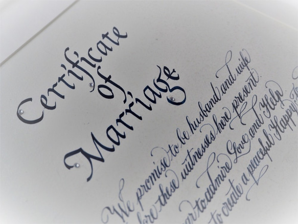 結婚証明書※受注製作※ 1枚目の画像