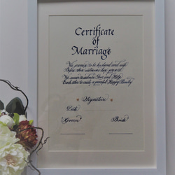 結婚証明書※受注製作※ 2枚目の画像