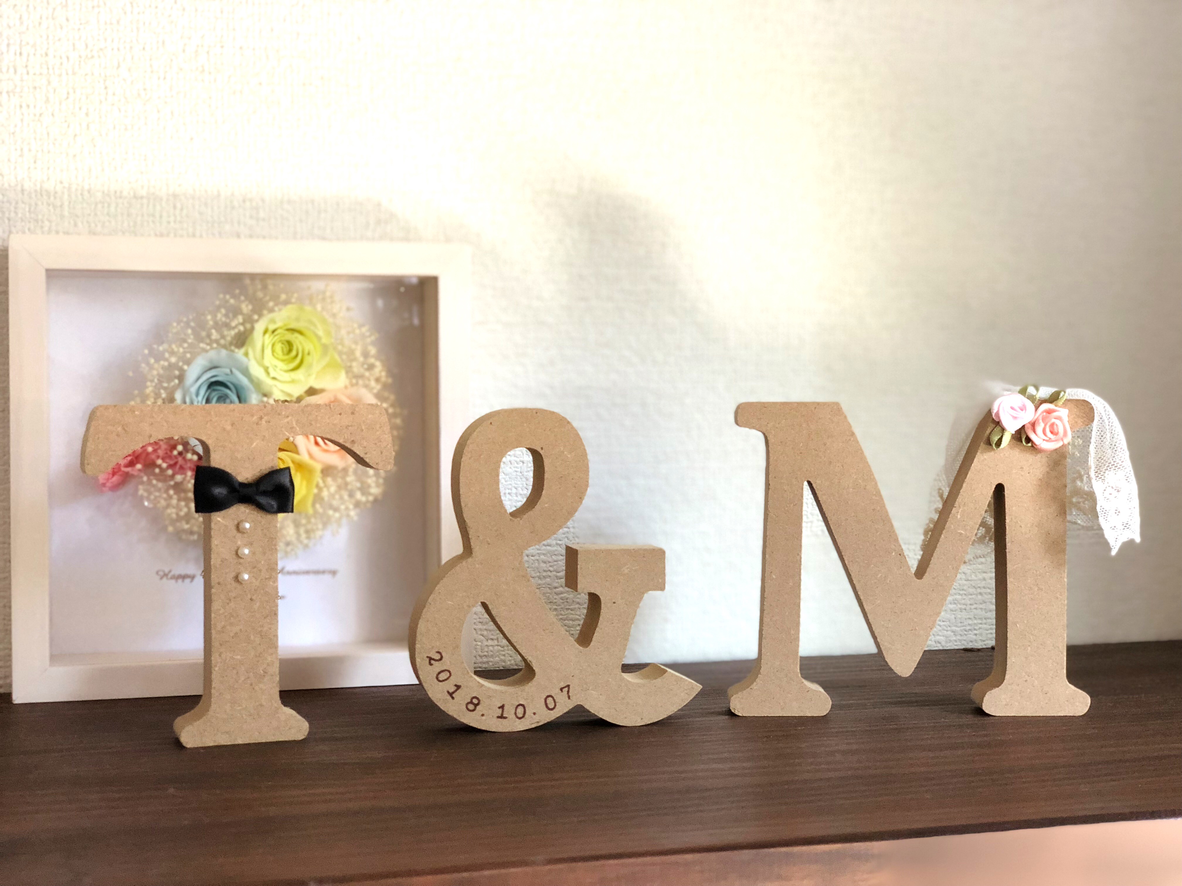 イニシャルオブジェ ウェディング 結婚 ウェルカム シンプル イニシャルオブジェ ウェディング 結婚 ウェルカム シンプル
