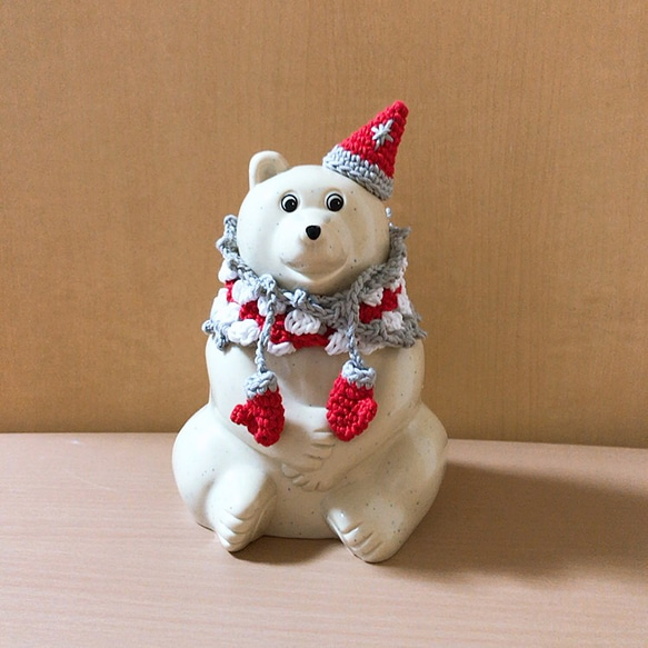 しろくま貯金箱用 あったかクリスマスフルセット 1枚目の画像