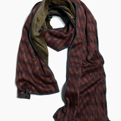 バート氏-古い布のコレクション-英国スタイルのレトロなダイヤモンドスカーフ-スカーフ 1枚目の画像