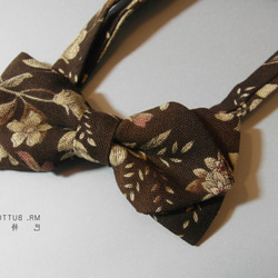 Mr. Bart-Vintage Floral Bow Tie-Bow ties-classic-coffee 3枚目の画像