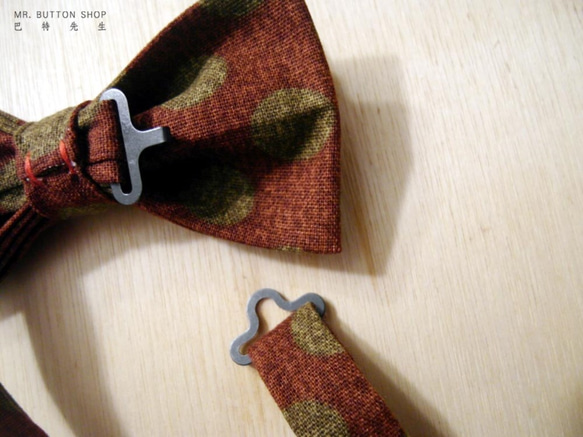 Mr. Bart-Vintage Floral Bow Tie-Bow ties-classic-coffee 5枚目の画像