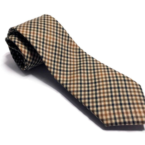 Mr. Bart-クラシックチェック柄ウールネクタイ-ネクタイ-ウール