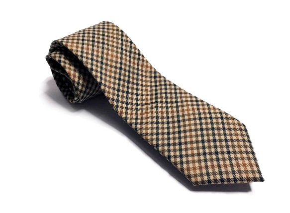 巴特先生-經典格紋-羊毛領帶-Neckties-Wool-Classic-Premium系列 第1張的照片