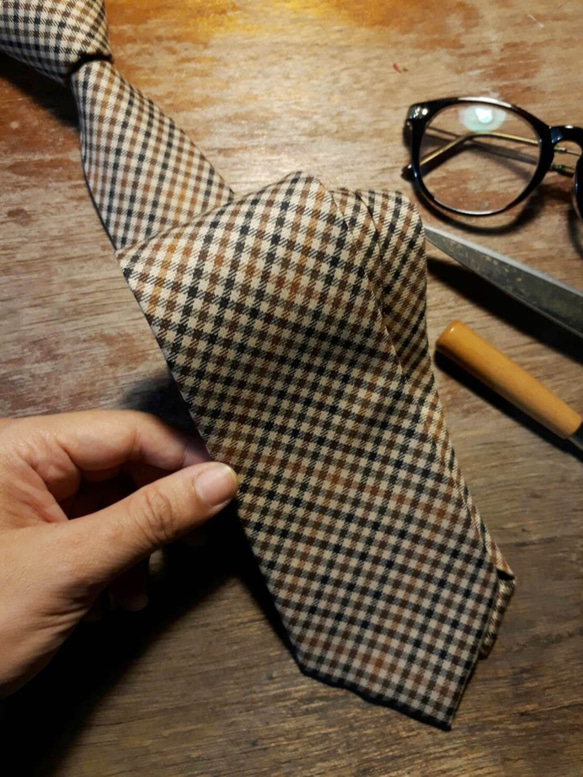 巴特先生-經典格紋-羊毛領帶-Neckties-Wool-Classic-Premium系列 第3張的照片