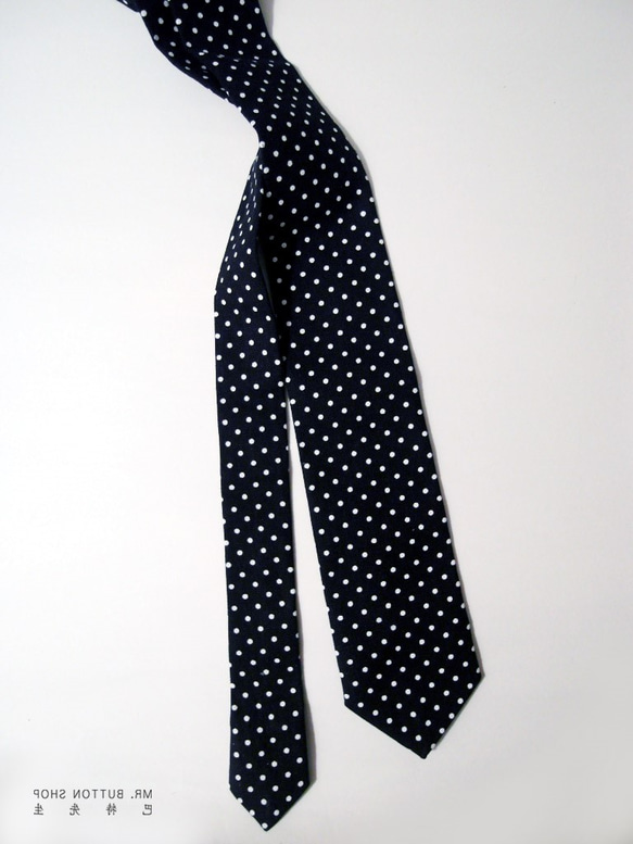ミスター・バート - 少しポップスタイルの手作り黒のネクタイ_neckties_pop_ 4枚目の画像