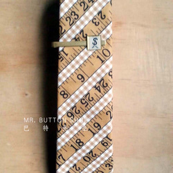 ミスター・バート - スケール手ネクタイ-neckties-クラシックな定規 1枚目の画像
