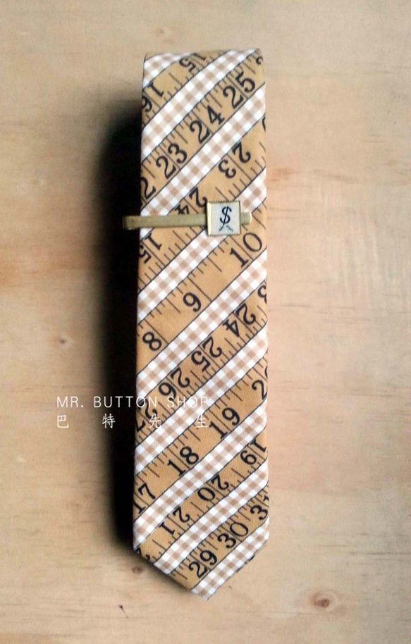 ミスター・バート - スケール手ネクタイ-neckties-クラシックな定規 1枚目の画像