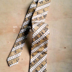 巴特先生-尺度手工領帶-neckties-classic-ruler 第2張的照片