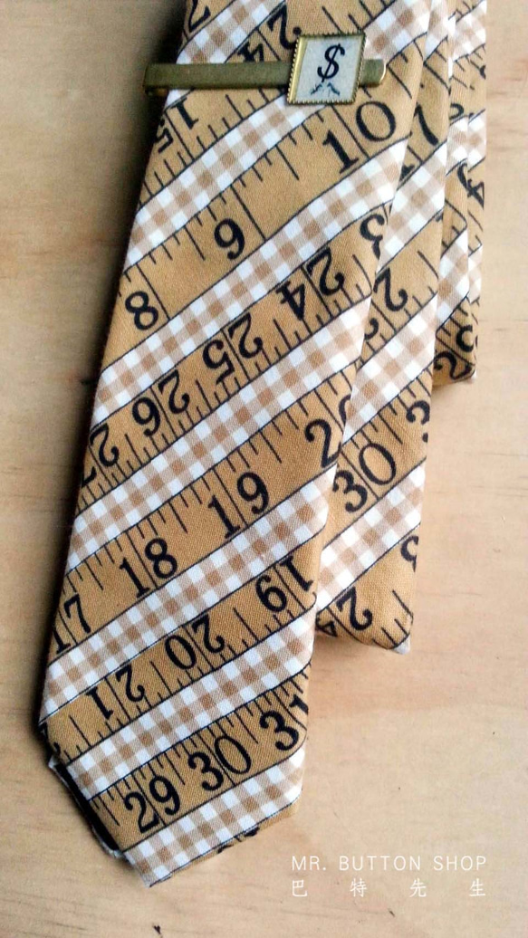 巴特先生-尺度手工領帶-neckties-classic-ruler 第3張的照片