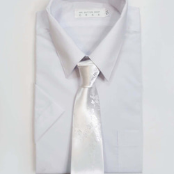 巴特先生-雪梅手工領帶-Neckties-白 第3張的照片