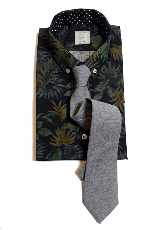 巴特先生-英倫人字紋領帶-Neckties-classic-灰 第5張的照片