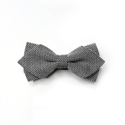 Mr. Bart-Knit Grey Bow Tie-Old Cloth-Bow ties-Classic 1枚目の画像