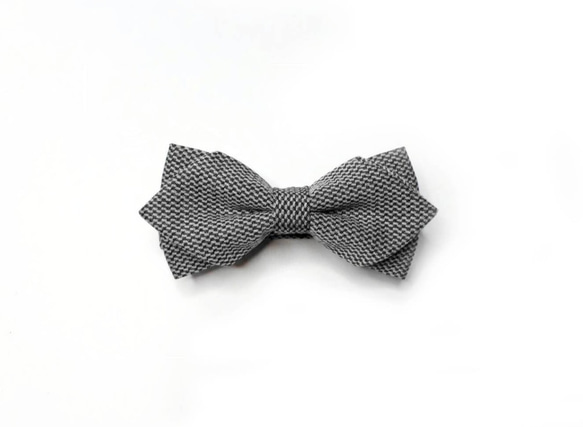 巴特先生-針織灰領結-老布-Bow ties-Classic 第1張的照片