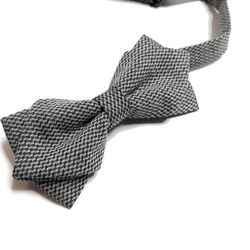 Mr. Bart-Knit Grey Bow Tie-Old Cloth-Bow ties-Classic 2枚目の画像