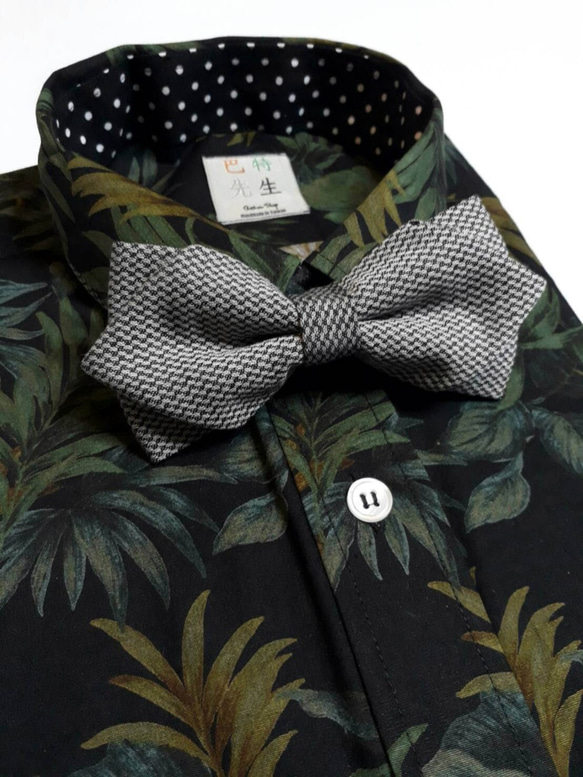 Mr. Bart-Knit Grey Bow Tie-Old Cloth-Bow ties-Classic 3枚目の画像
