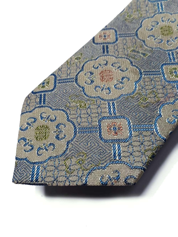 巴特先生-復古磚紋-蠶絲-手工領帶-Neckties-Silk 第4張的照片