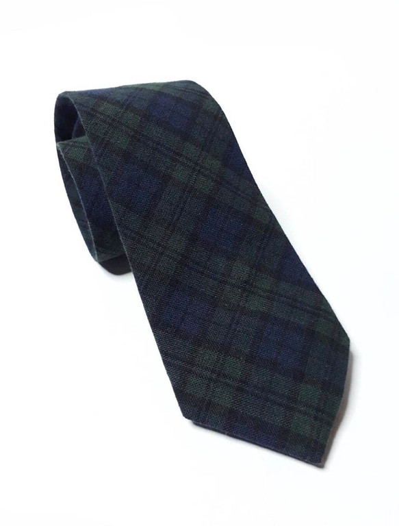 巴特先生-經典菱格紋領帶-Neckties-Classic-藍綠 第1張的照片