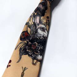 巴特先生-兔子先生-插畫-設計款領帶-獨家發售-Neckties 第3張的照片
