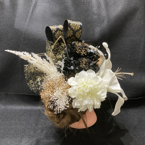 全国送料無料 t6 新作 ゆり 色 結婚式 振袖 着物 成人式 髪飾り 和装 ゴールド ヘアアクセサリー