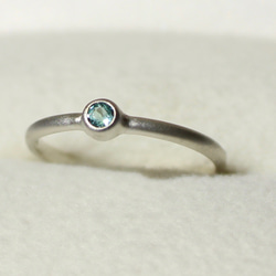 Paraiba tourmaline 2.5mm / Silver925. Honing. 2枚目の画像