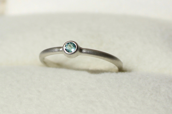 Paraiba tourmaline 2.5mm / Silver925. Honing. 2枚目の画像