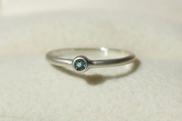 Paraiba tourmaline 2.5mm / Silver925. Honing. 3枚目の画像