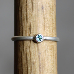 Paraiba tourmaline 2.5mm / Silver925. Honing. 4枚目の画像