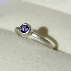 RING SV14 / SILVER925, Tanzanite 4mm 3枚目の画像