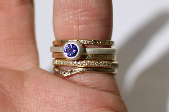 RING SV14 / SILVER925, Tanzanite 4mm 5枚目の画像