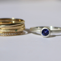 RING SV14 / SILVER925, Tanzanite 4mm 6枚目の画像