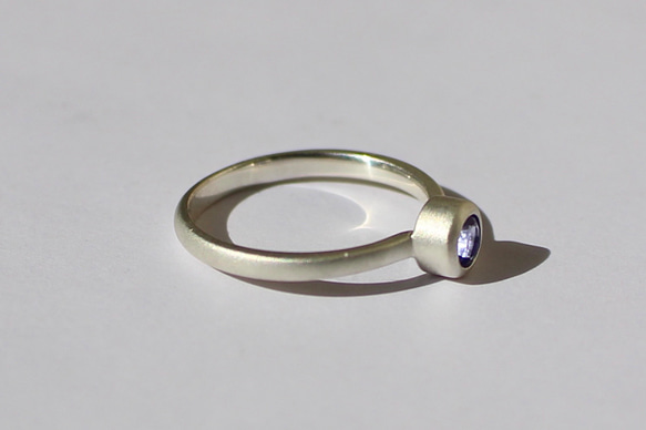 RING SV14 / SILVER925, Tanzanite 4mm 10枚目の画像