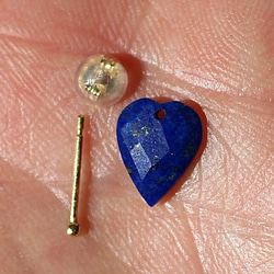 Lapis lazuli (Heart shape) / K18YG 2枚目の画像