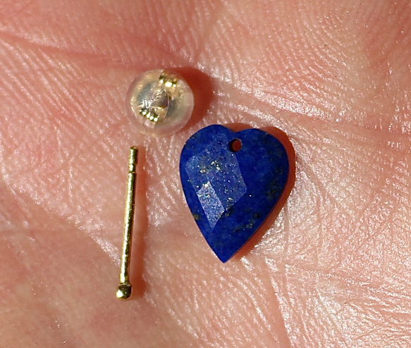 Lapis lazuli (Heart shape) / K18YG 2枚目の画像