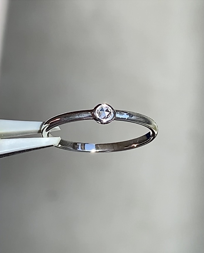 Rosecut diamond 2.5mm / K10WG 26,400円