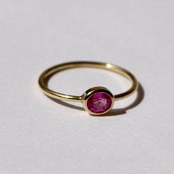 Rubellite Ring / K18YG 2枚目の画像