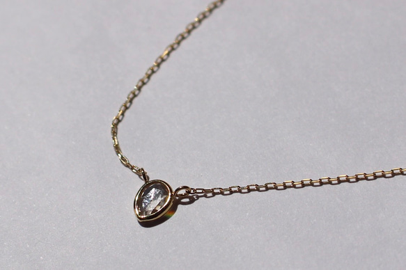 Rosecut Diamond Necklace / K18YG 2枚目の画像